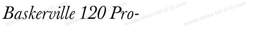 Baskerville 120 Pro字体转换